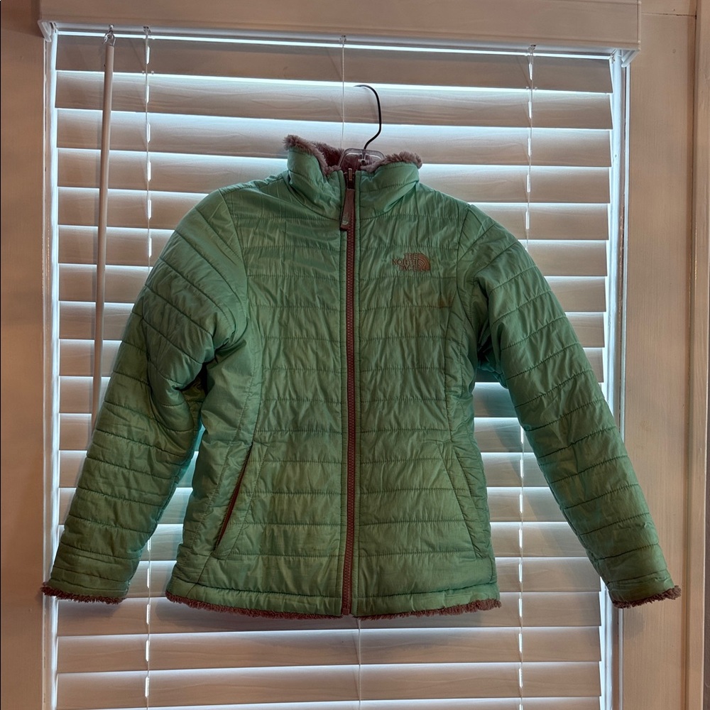 The North Face Kids Mint Green Puffer Jacket